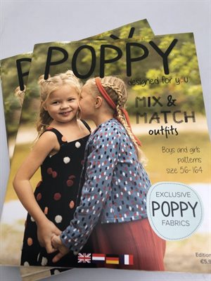 Poppy mønsterblad nr. 16 (Til str 56-164)